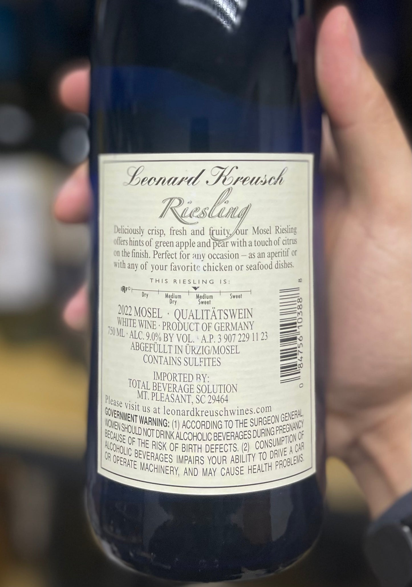 德國甜白酒 Leonard Kreusch Mosel Riesling 2022
