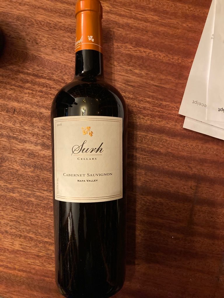 美國紅酒 Surh Cellars (Napa Valley) Cabernet Sauvignon 2016 (vivino 4.2!)