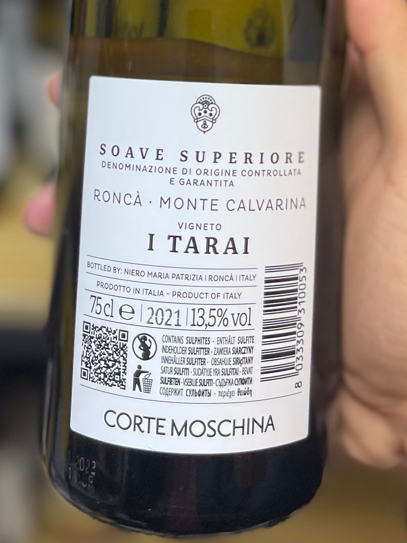 意大利 Corte Moschina“I Tarai” Soave Superiore DOCG 2020"
