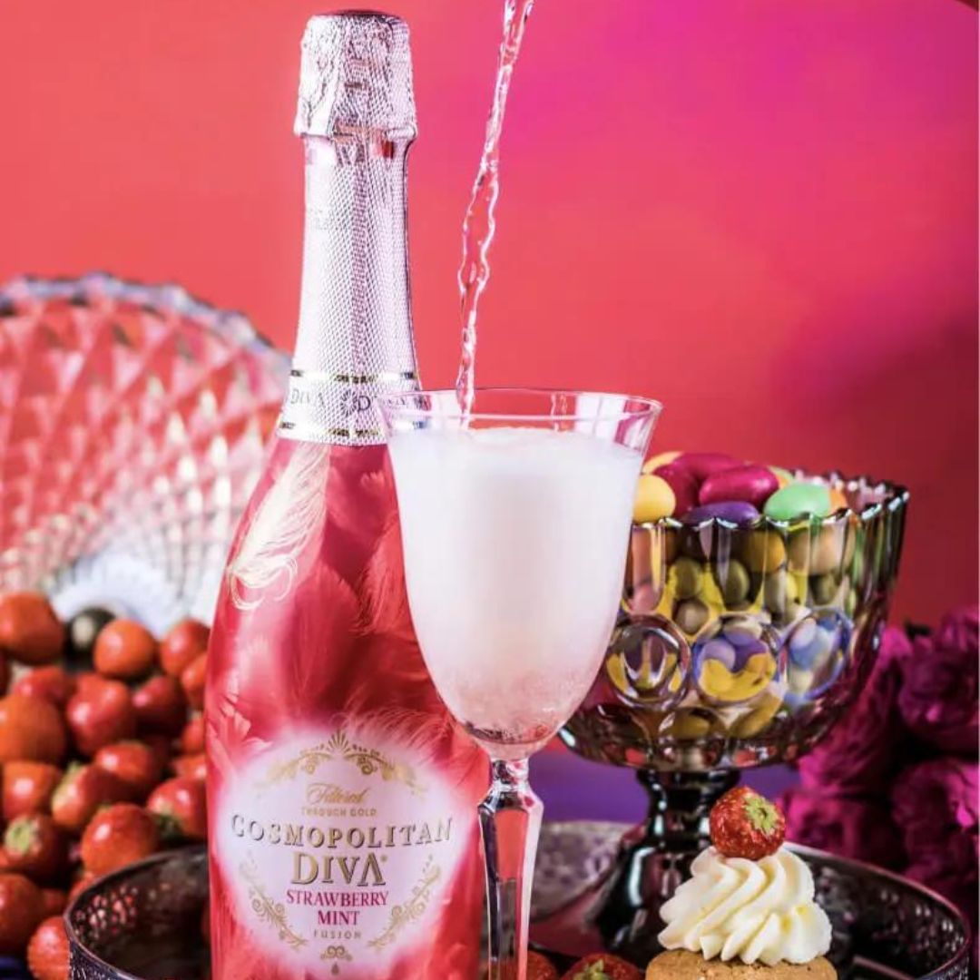 拉脫維亞 Cosmopolitan Diva Strawberry Mint 士多啤梨蒲荷氣泡酒
